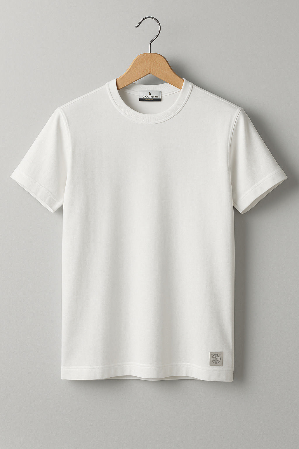 Beyaz Basic %100 Pamuklu Beyaz Tshirt