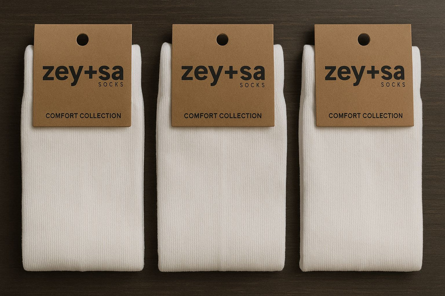 Solvia Comfort Collection Beyaz Pamuklu Tenis Boy Çorap (Üçlü Paket)